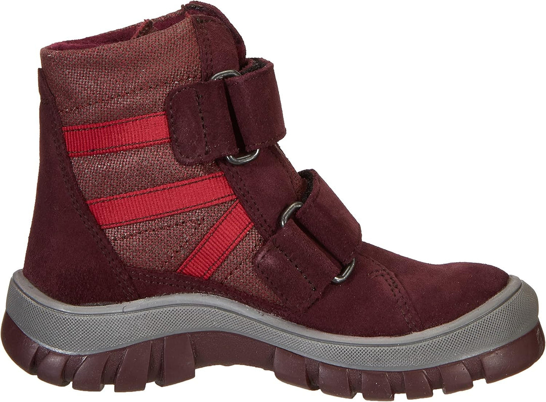 DMLNG Mädchen HalilSchneestiefel 23 EU Schmal Rot, 23 EU Schmal Rot