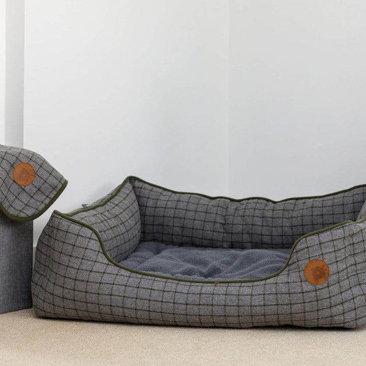 Petface Hundebett, quadratisch, Grösse M, Moosgrün, Moosgrün