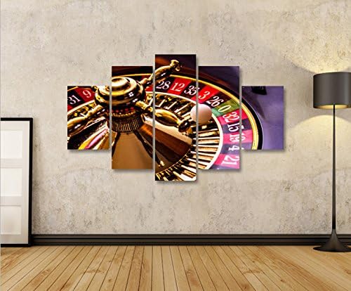 islandburner Bild Bilder auf Leinwand Roulette V2 Casino Spielhalle MF XXL Poster Leinwandbild Wandb