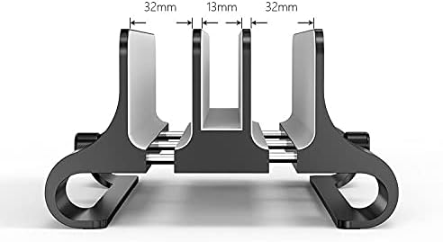 DolDer 3 Slot Vertikaler Laptop Ständer, Aluminium Verstellbarer Notebook Ständer Platzsparender Hal