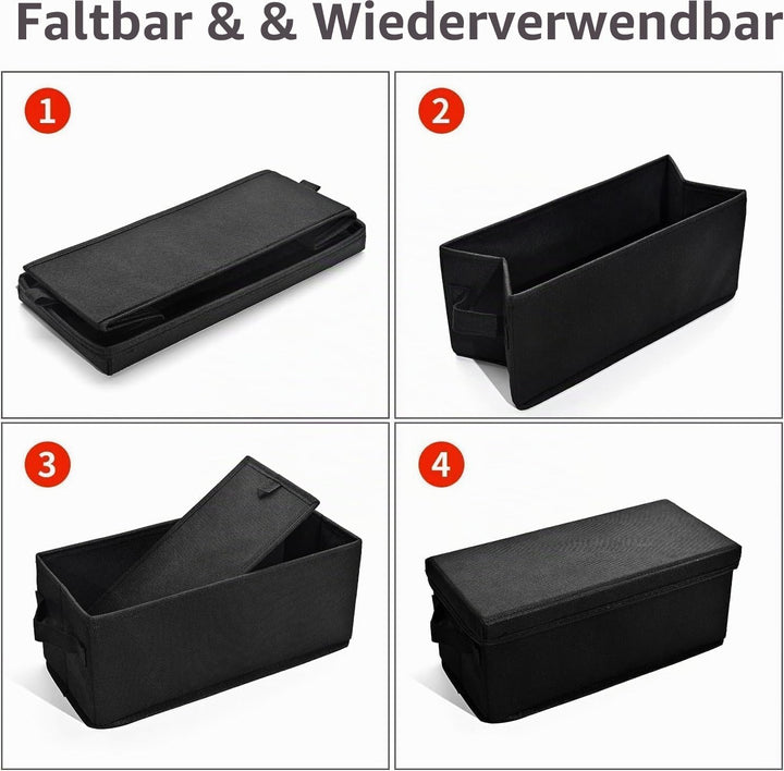 UENTIP CD-Aufbewahrungsbox, 1 Stück, CD-Hülle, 33,5 x 15 x 13,5 cm, Behälter für 180 CDs in vollen J