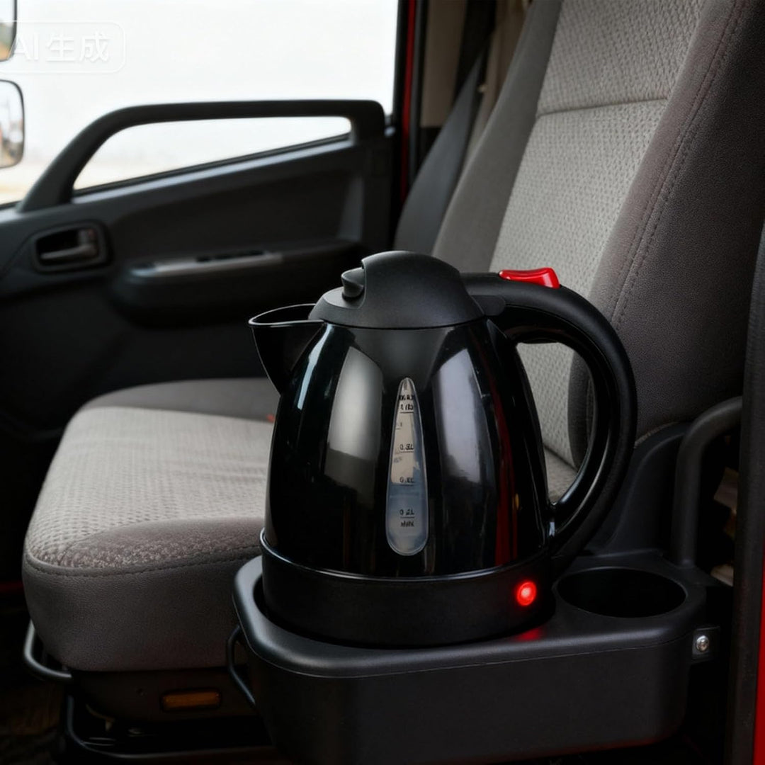 24V-Wasserkocher für LKW und Wohnmobil, 1L tragbarer Reise-Wasserkocher mit tropffreiem Ausguss, Sch