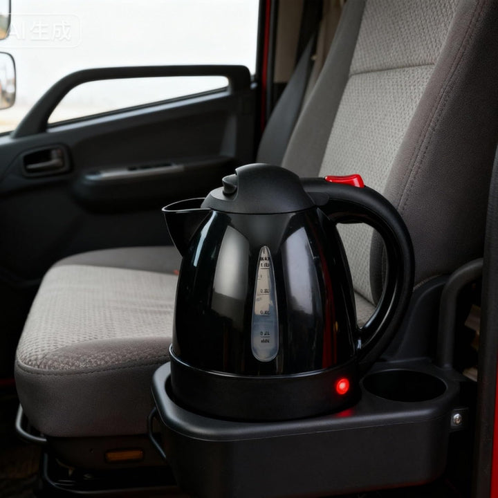 24V-Wasserkocher für LKW und Wohnmobil, 1L tragbarer Reise-Wasserkocher mit tropffreiem Ausguss, Sch