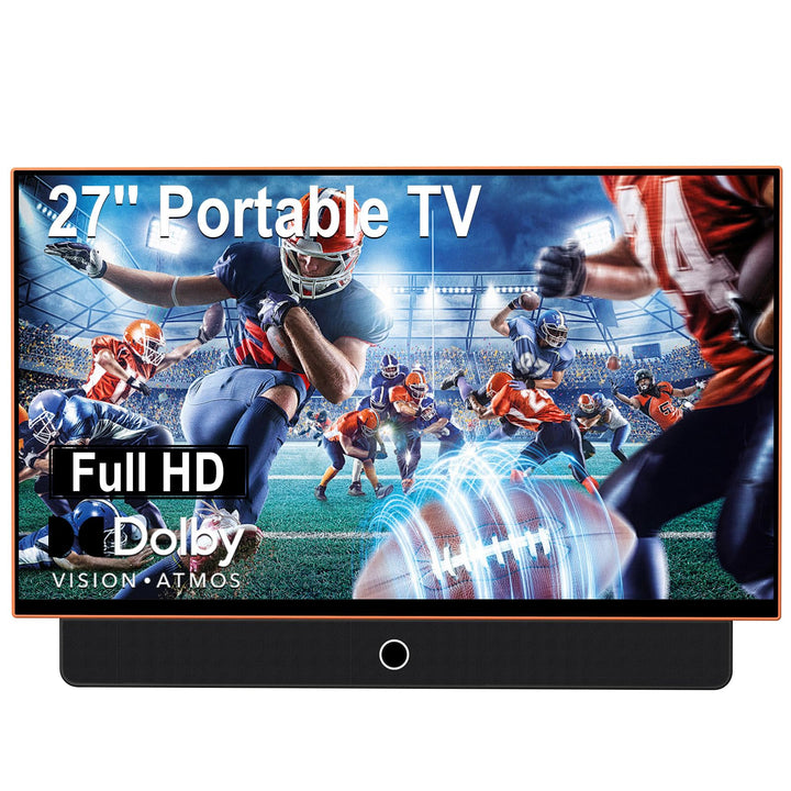 OFD Portable Smart TV 27 Zoll,Outdoor Fernseher 1080P Android14 OS,8Ω Dolby Audio,100% sRGB,WiFi-Unt