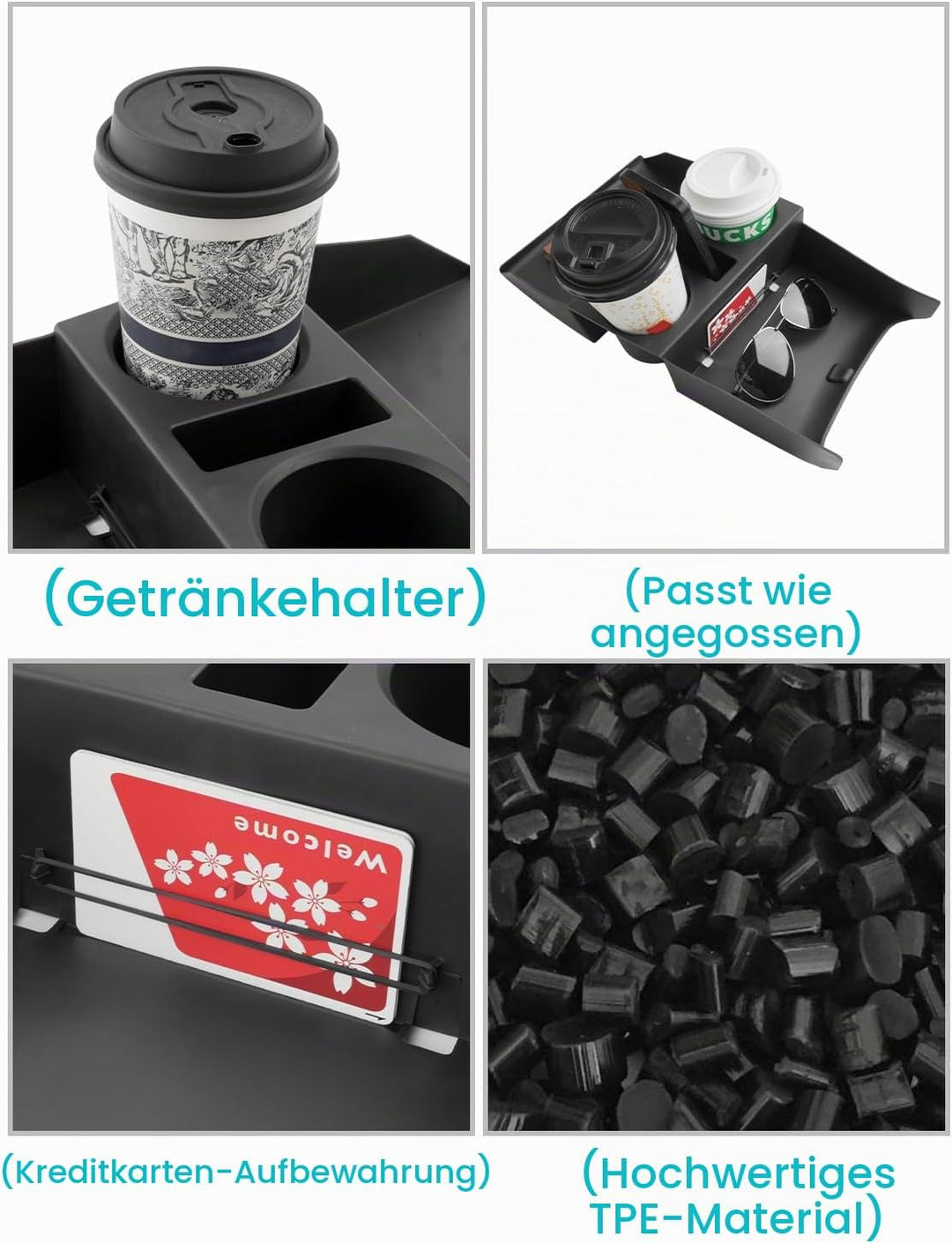 CDEFG [2 Stück] Kompatibel mit Hyundai Tucson NX4 2025 2026 Facelift Mittelkonsole Organizer + Armle