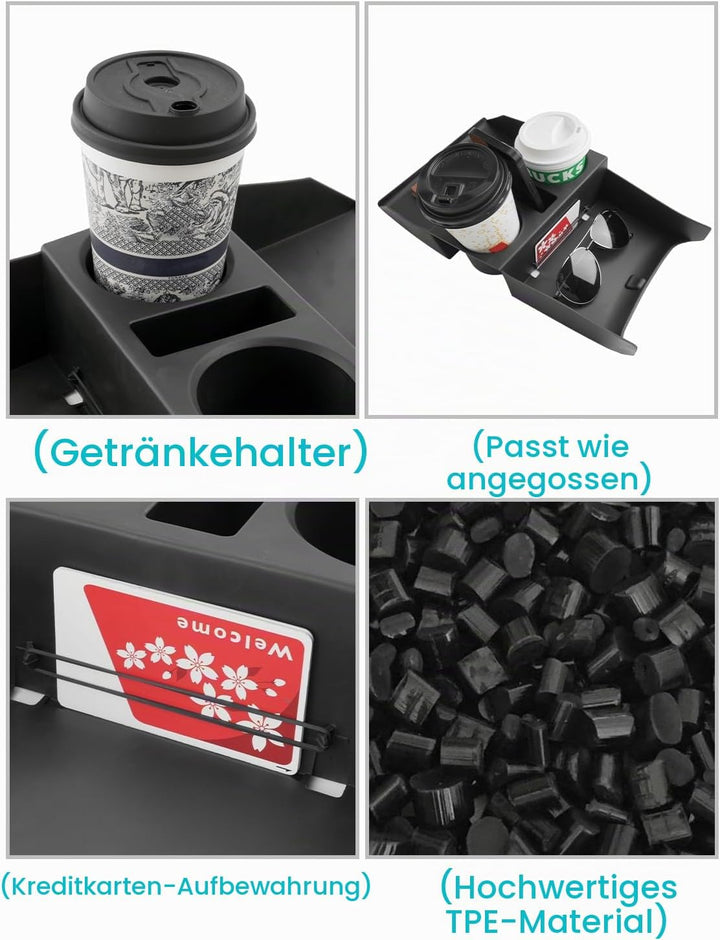 CDEFG [2 Stück] Kompatibel mit Hyundai Tucson NX4 2025 2026 Facelift Mittelkonsole Organizer + Armle