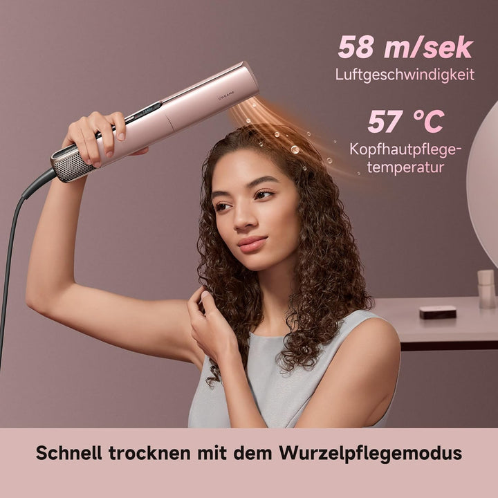 DREAME Aero Straight Pro 2-in-1 Luftglätter, Dualer Luftstromkanal, KI Styling, Nass-zu-Trocken-Glät