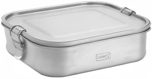 Lurch 240882 Lunchbox Snap aus Edelstahl 100% auslaufsicher 1400ml, 18/8, 1400ml