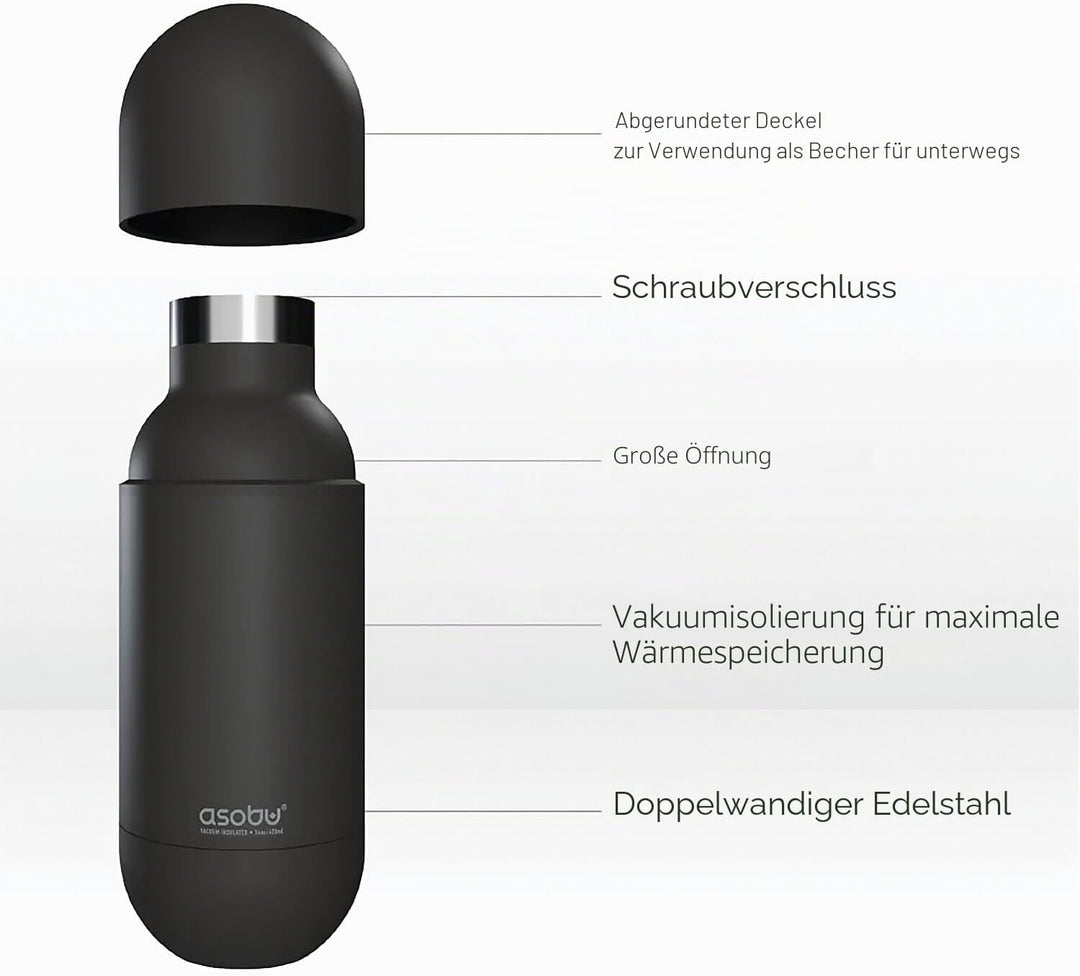 Asobu SBV30 silver Argent Thermobecher, Kunststoff, divers