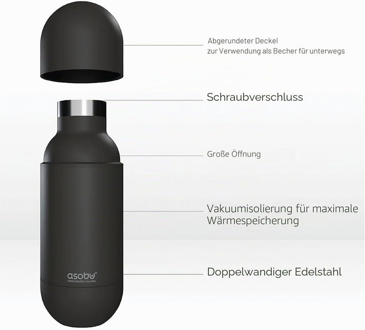 Asobu SBV30 silver Argent Thermobecher, Kunststoff, divers