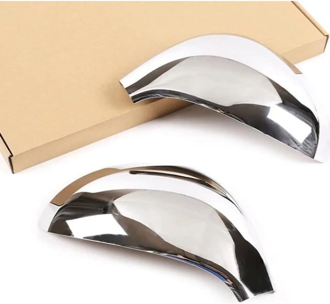 YANER Spiegelabdeckungen für Peugeot 207 308 2006-2014 Auto Modifikation Silber 2 Stück Set ABS glän