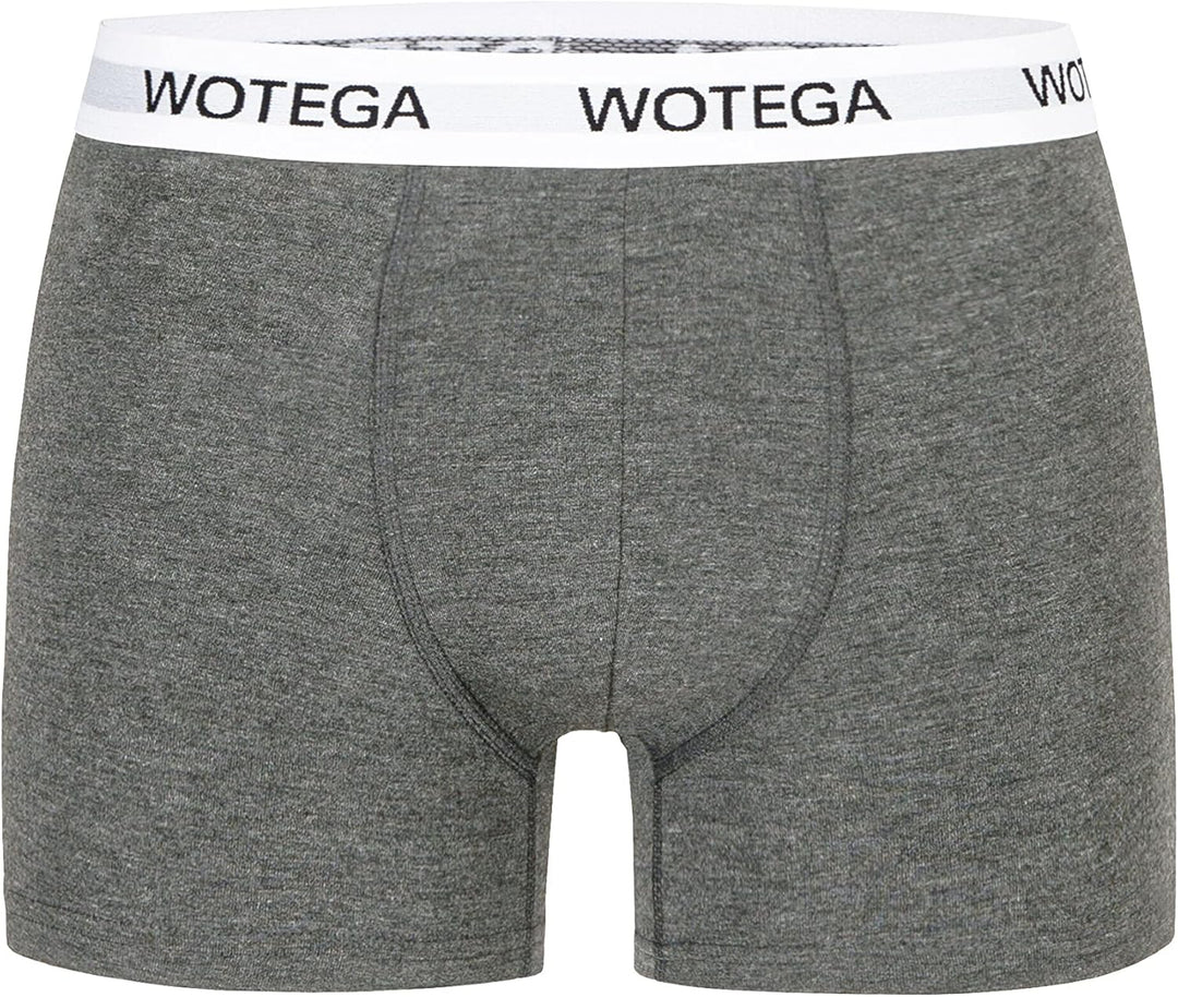 WOTEGA Joe - Boxershorts Herren 6er Pack - Baumwoll Unterwäsche XS Grau (Phantom 194205), XS Grau (P