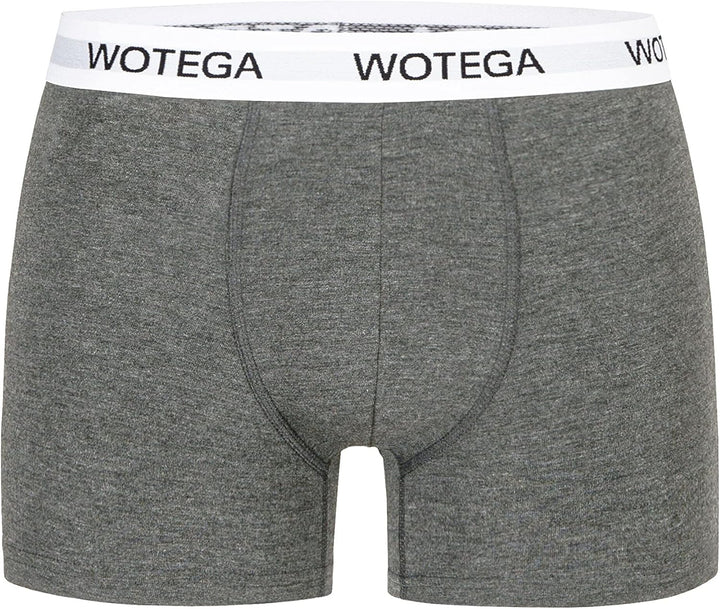 WOTEGA Joe - Boxershorts Herren 6er Pack - Baumwoll Unterwäsche XS Grau (Phantom 194205), XS Grau (P