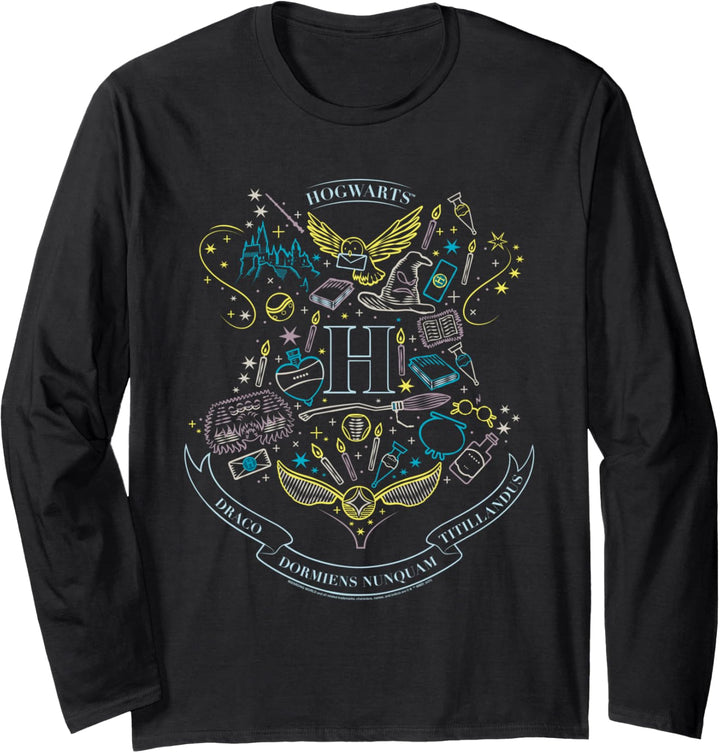 Harry Potter Iconic Hogwarts Langarmshirt