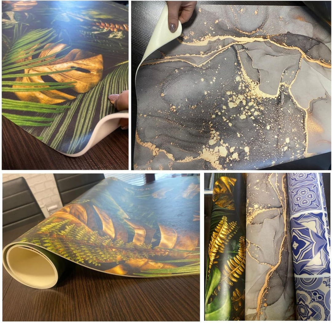 HUBDECO Flexible Schutzmatte aus Strapazierfähigem Printfloor - Schutzunterlage Unter Sessel, Stuhl