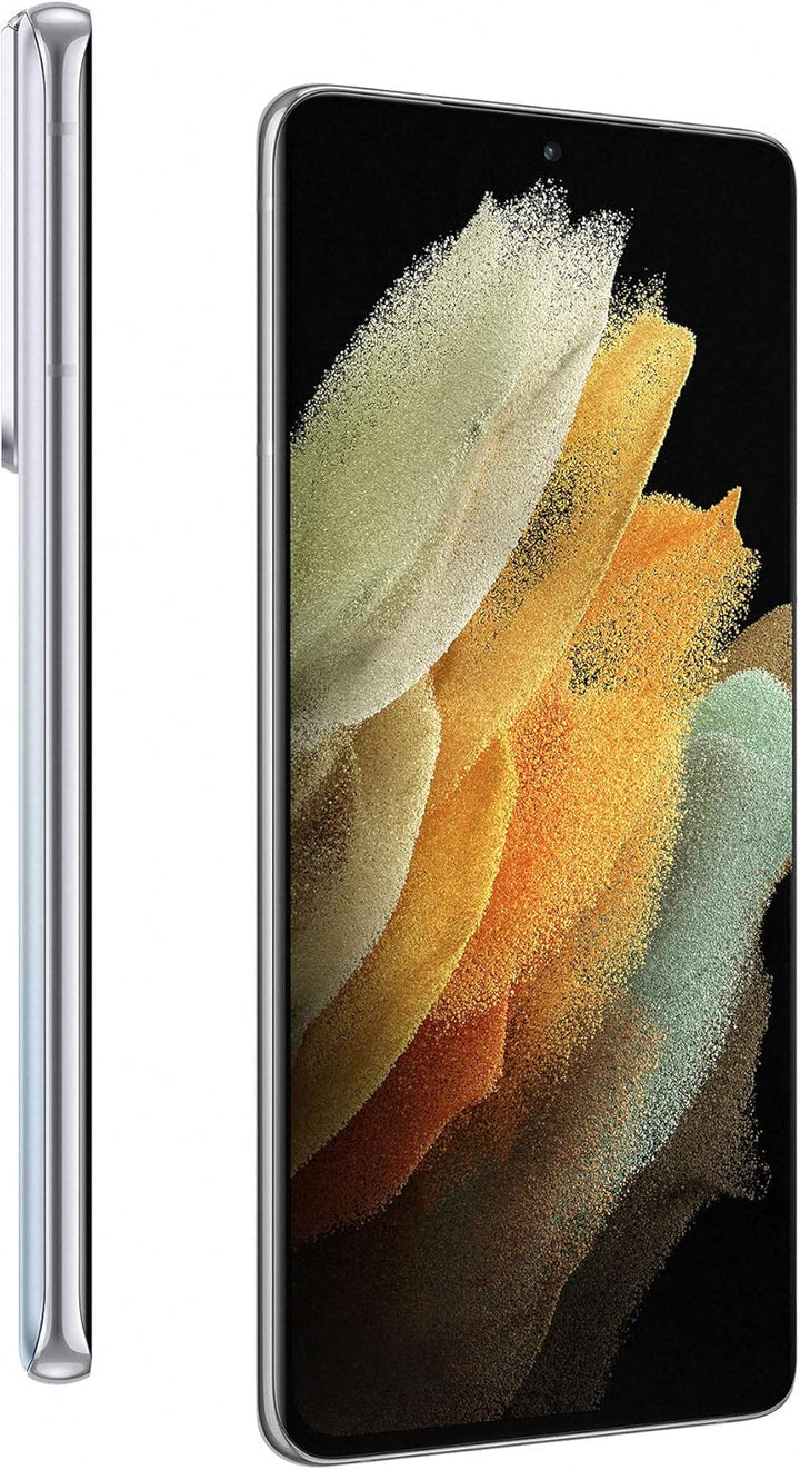 Samsung Galaxy S21 Ultra 5G Smartphone 128GB Phantom Silver Android 11.0 G998B Silber 128 GB, Silber