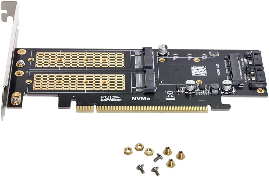 chenyang CY Dual SATA & PCI Express PCI-E 3.0 zu NGFF NVME M.2 MSATA M-Schlüssel B/M-Schlüssel SSD K