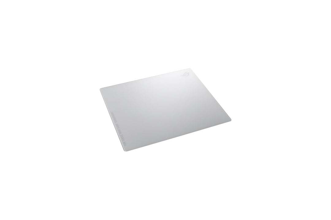 ASUS ROG Moonstone Ace L White Gaming-Mauspad (gehärtetes Glas, Rutschfester Boden aus Silikon, 500
