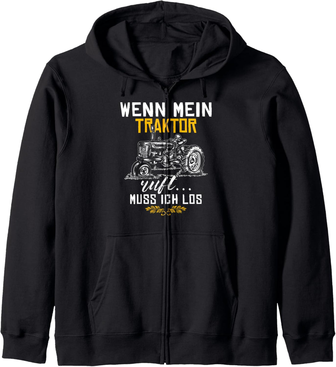 Traktor Landwirt Geschenk Motiv mit Spruch Bauer Agrarstarz Kapuzenjacke