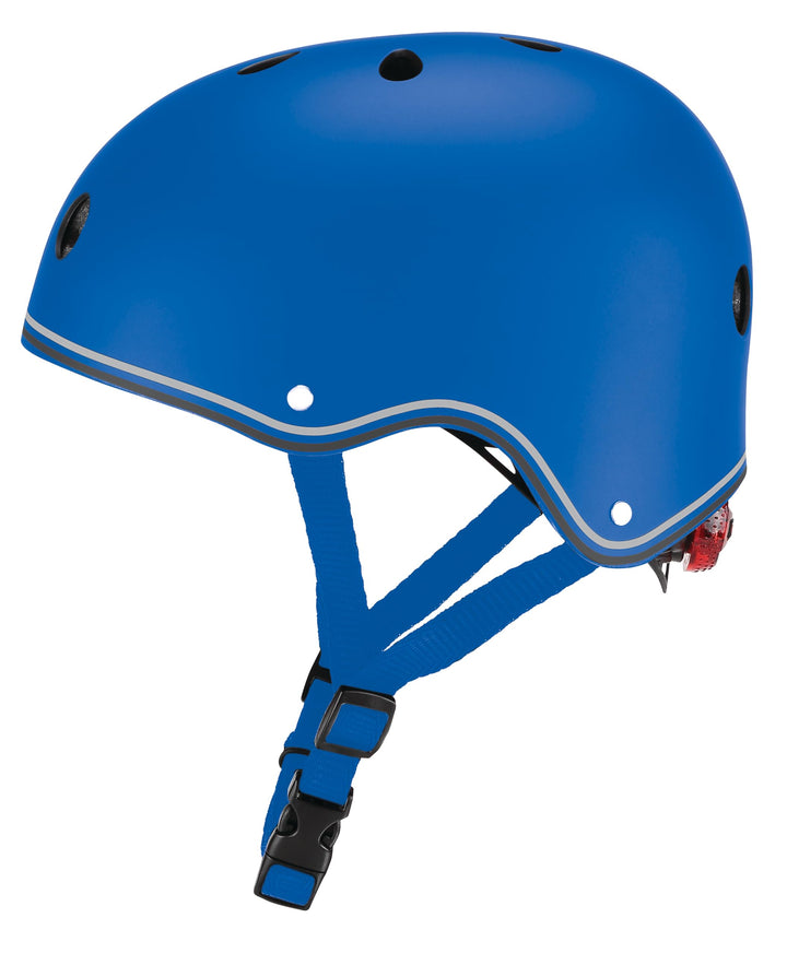 Globber Unisex Jugend Helm Primo Lights, blau, one Size