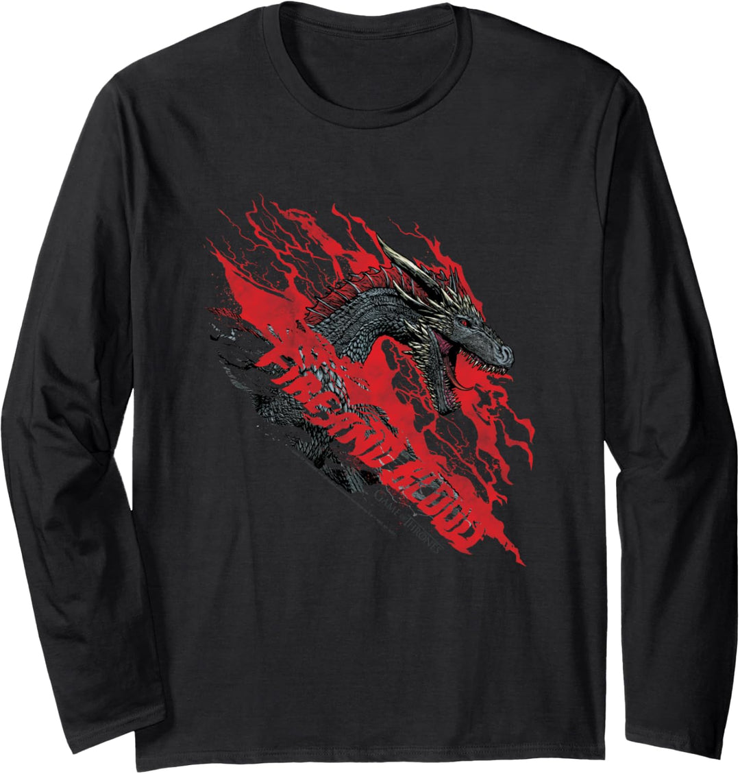 Game of Thrones Fire and Blood Dragon Langarmshirt