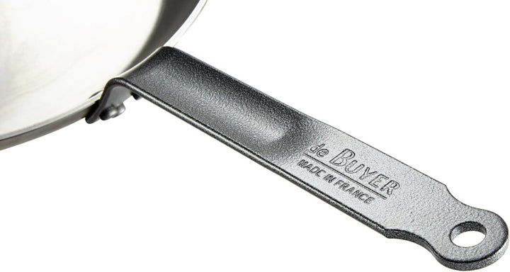 DE Buyer 5110.28 Carbone Plus Lyonnaise Bratpfanne, Stahl, Ø 28 cm