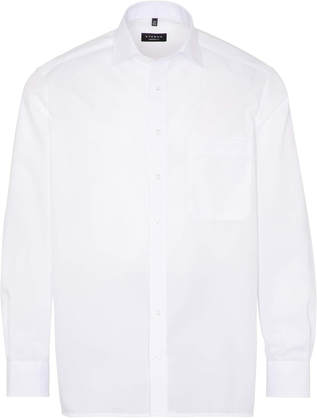 ETERNA Male Strukturhemd Comfort FIT 41 41 Weiss, 41 41 Weiss