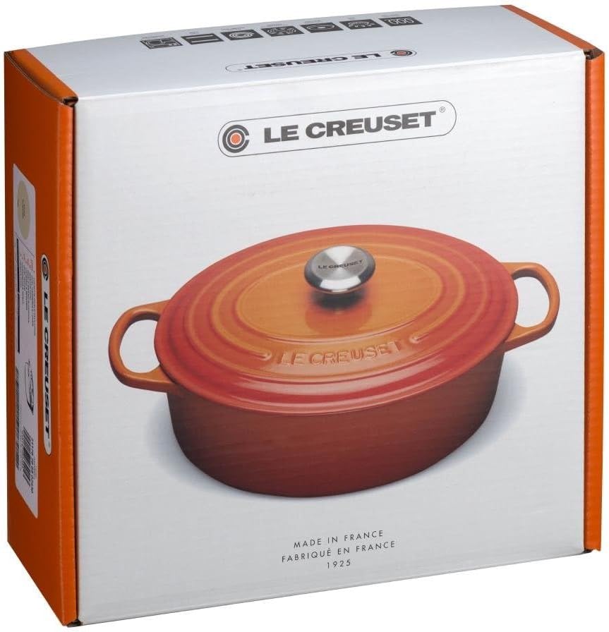 Le Creuset Signature Gusseisen-Bräter mit Deckel, Ø 27 cm, Oval, Für alle Herdarten und Induktion ge