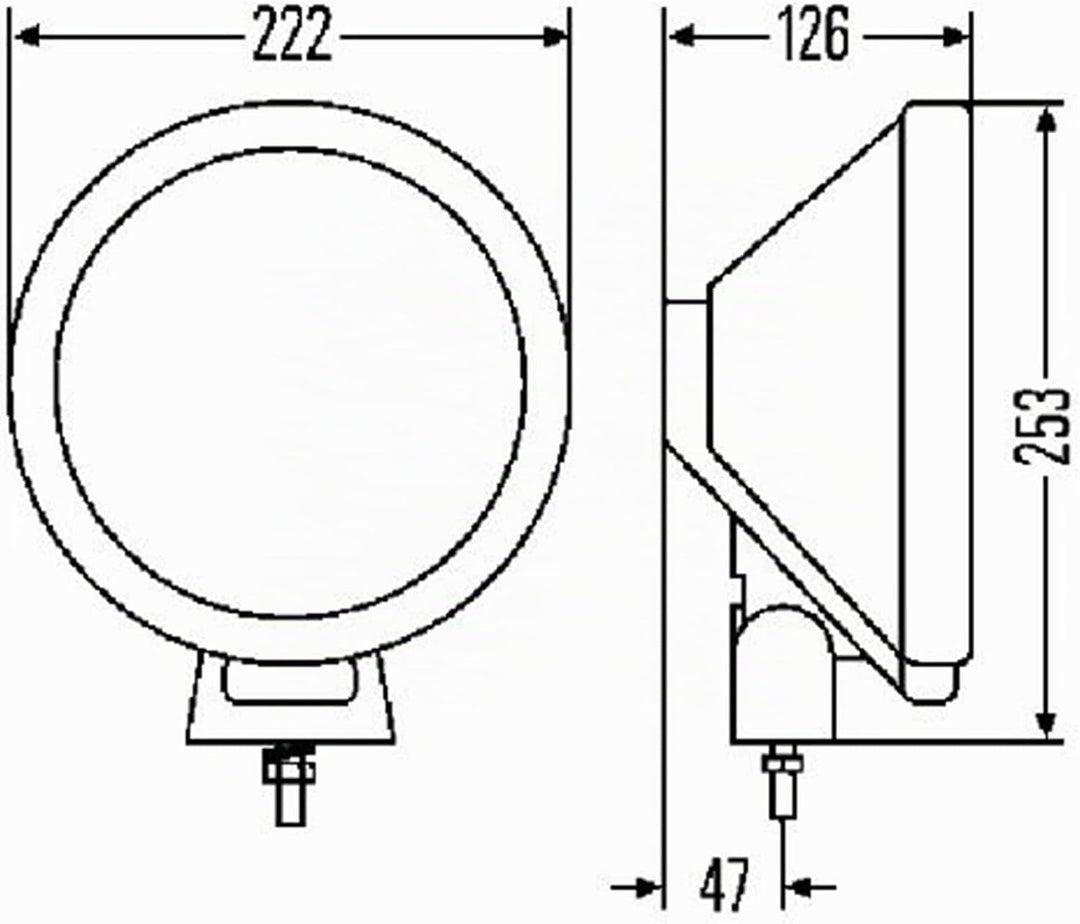 HELLA - Halogen-Fernscheinwerfer - Rallye 3000 - E1 1928/ECE-R7/ECE-R112 - 12/24V - 1F8 006 800-311