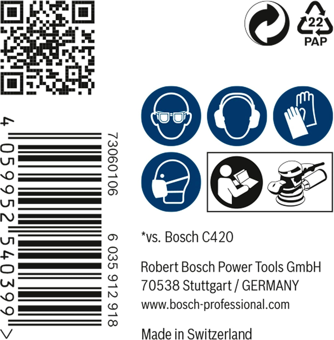 Bosch Accessories 50x Expert M480 Schleifnetz (für Hartholz, Farbe auf Holz, Ø 150 mm, Körnung 150,
