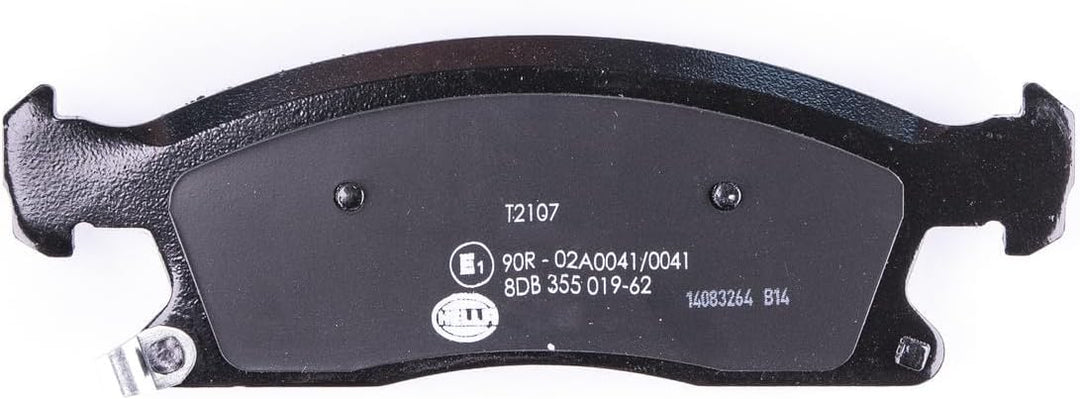 HELLA PAGID 8DB 355 019-621 Bremsbelagsatz - T2107 - Dicke/Stärke: 21.3mm - Bremssystem: Teves - mit