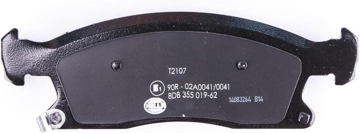HELLA PAGID 8DB 355 019-621 Bremsbelagsatz - T2107 - Dicke/Stärke: 21.3mm - Bremssystem: Teves - mit