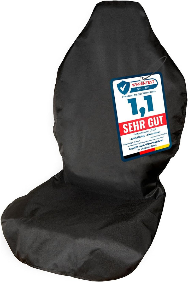 LIONSTRONG® Autositzschoner Vordersitz universell kompatibel [WASSERDICHT] - Autositzbezüge Vordersi