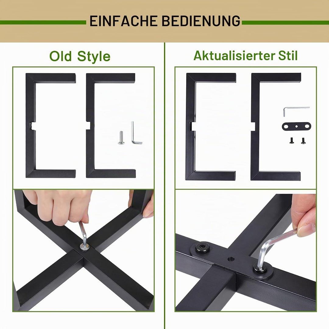 Pflanzenständer für drinnen und draussen, robuster Metall-Blumentopfhalter, Mitte des Jahrhunderts,