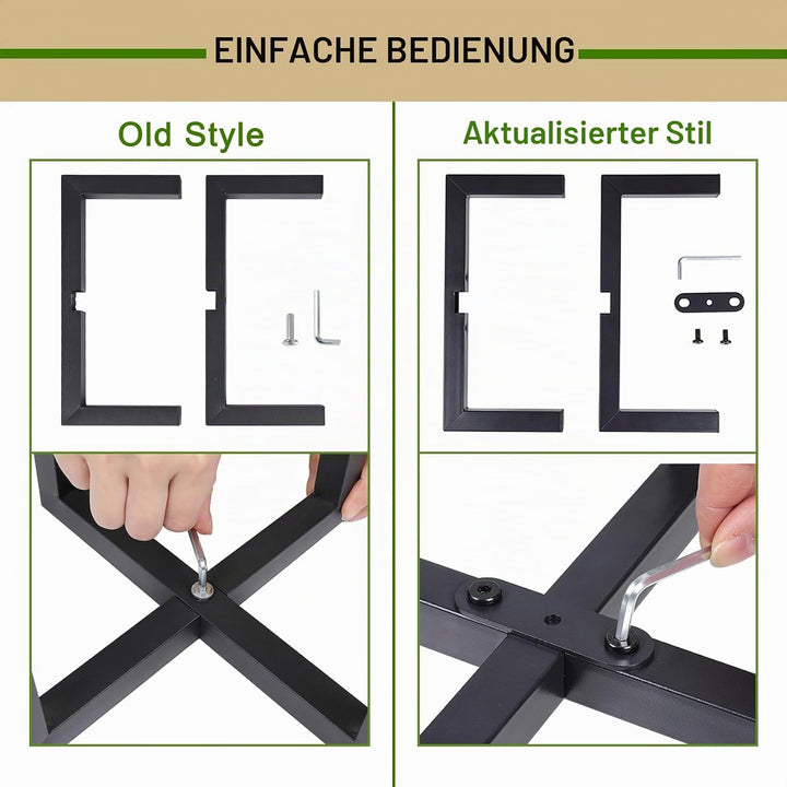 Pflanzenständer für drinnen und draussen, robuster Metall-Blumentopfhalter, Mitte des Jahrhunderts,