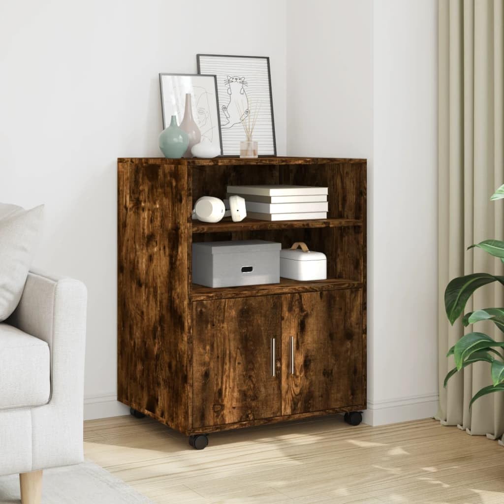 vidaXL Rollschrank, Büroschrank mit Stauraum, Aktenschrank für Wohnzimmer Büro, Bürocontainer Schran