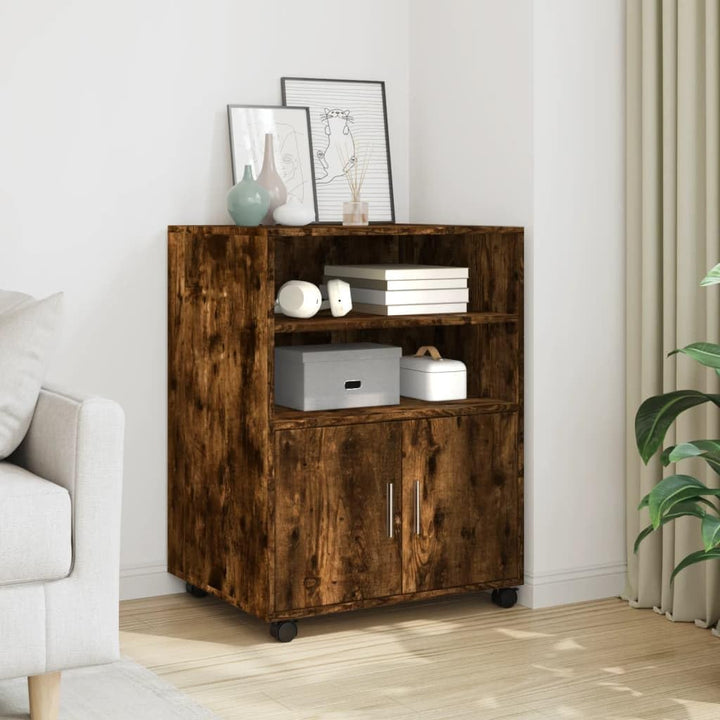 vidaXL Rollschrank, Büroschrank mit Stauraum, Aktenschrank für Wohnzimmer Büro, Bürocontainer Schran
