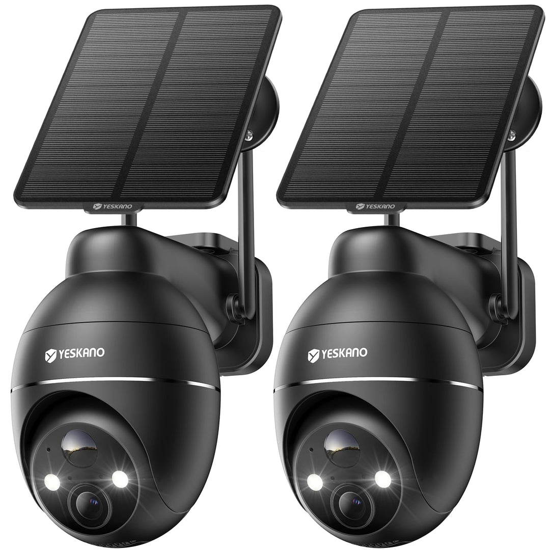2 K Überwachungskamera, WLAN, für den Aussenbereich, kabellos, Solarpanel, 360 °, PTZ, Kamera, für d