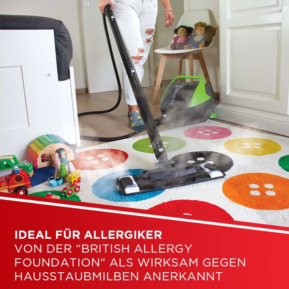 Polti Vaporetto PRO 95 Flexi Dampfreinigungsgerät mit 5 BAR, Wassertankkapazität 1.3 L und Turbo Fun