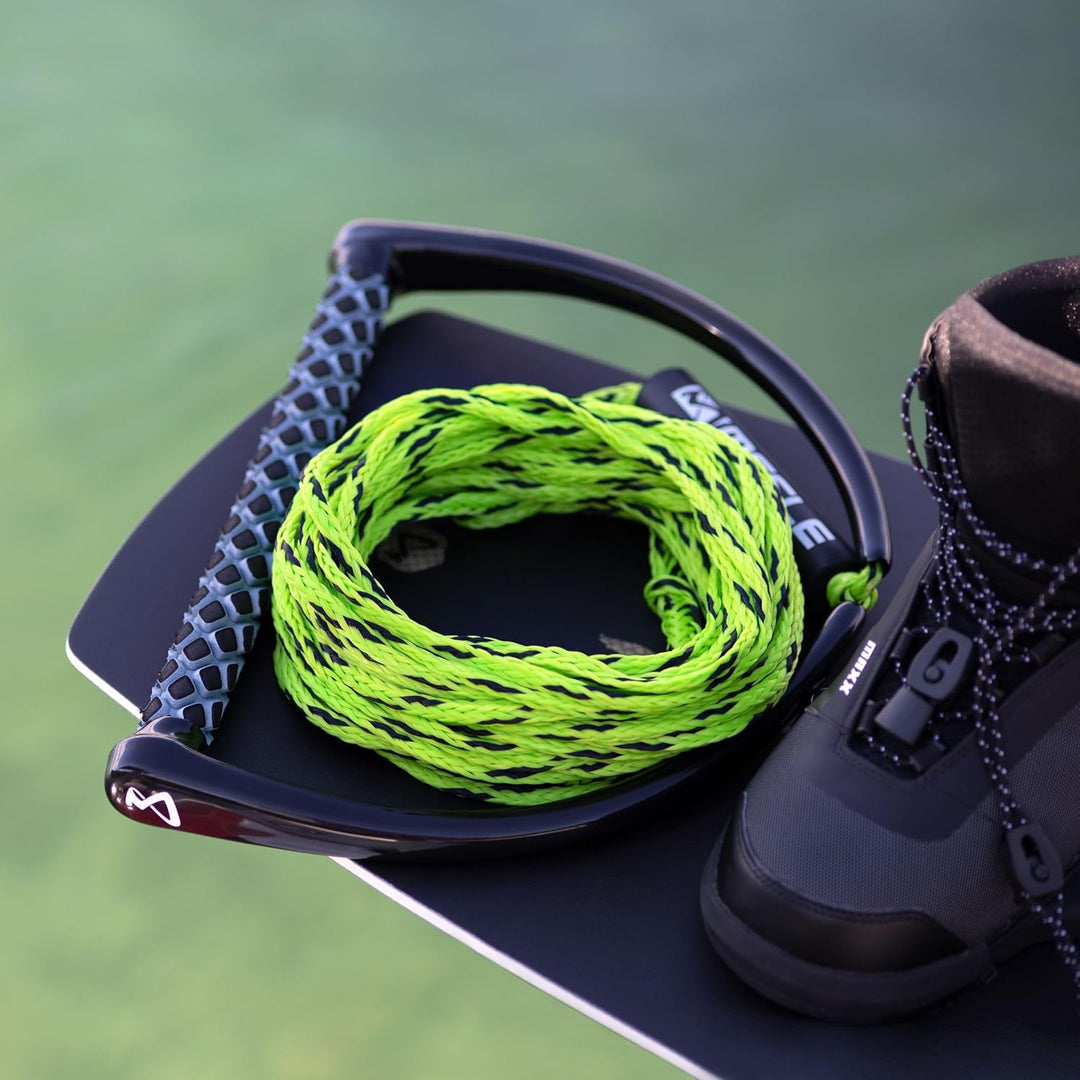 Mesle Wakeboard-Leine ONE 60', 15'' breiter Eva Griff, Wakeboard Seil Hantel lime, lime