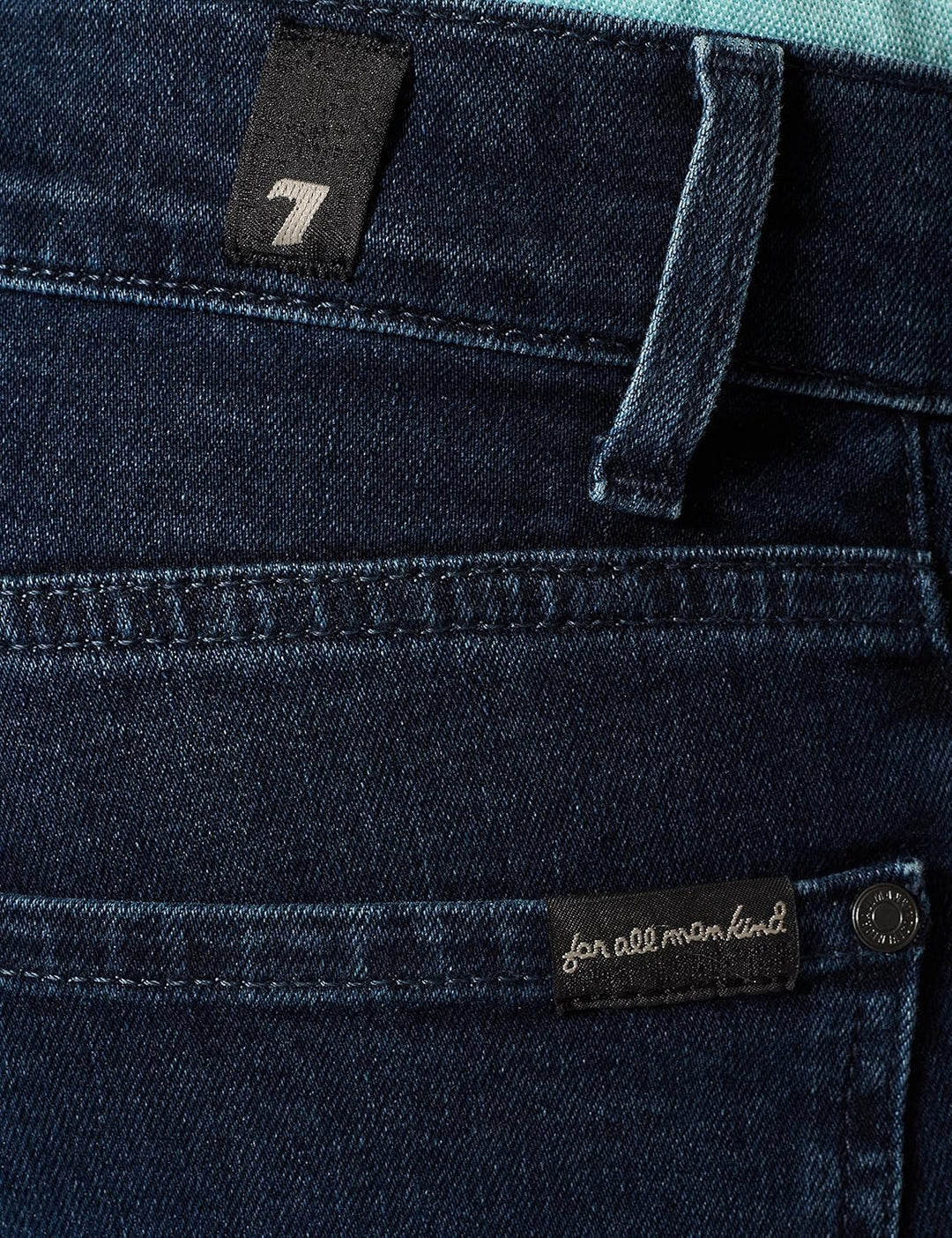 7 For All Mankind Herren Slimmy Luxe Performance Eco Dark Blue Jeans, 28W / 30L