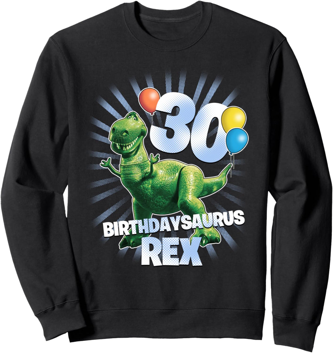 Disney Pixar Toy Story Birthdaysaurus Rex 30th Birthday Sweatshirt