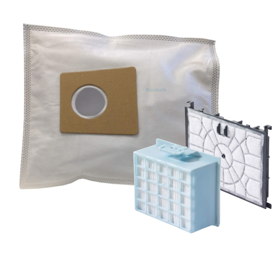 20 Staubsaugerbeutel + 1 Hepa- &amp; 1 Motorfilter für Siemens VSZ4G300 / VSZ4GM338 Staubsauger Z 4.0 qu