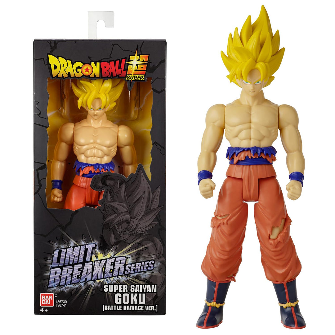 BANDAI Dragon Ball – Riesenfigur Limit Breaker – Super Saiyan Goku (Battle Damaged Ver.) – 36741 Gok