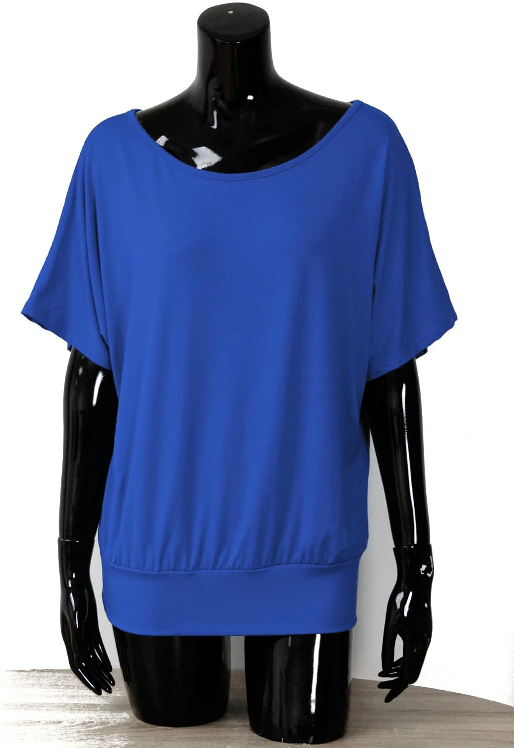 Van Der Rich ® - Oversize T-Shirt mit Fledermausärme - Damen Royalblaue M, Royalblaue M