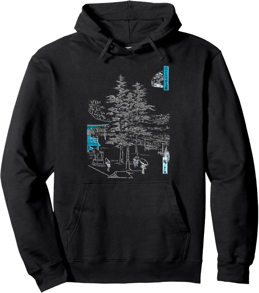 Berühmte Klassische Japanische Kunst: Kanda Tempel Schnee Pullover Hoodie