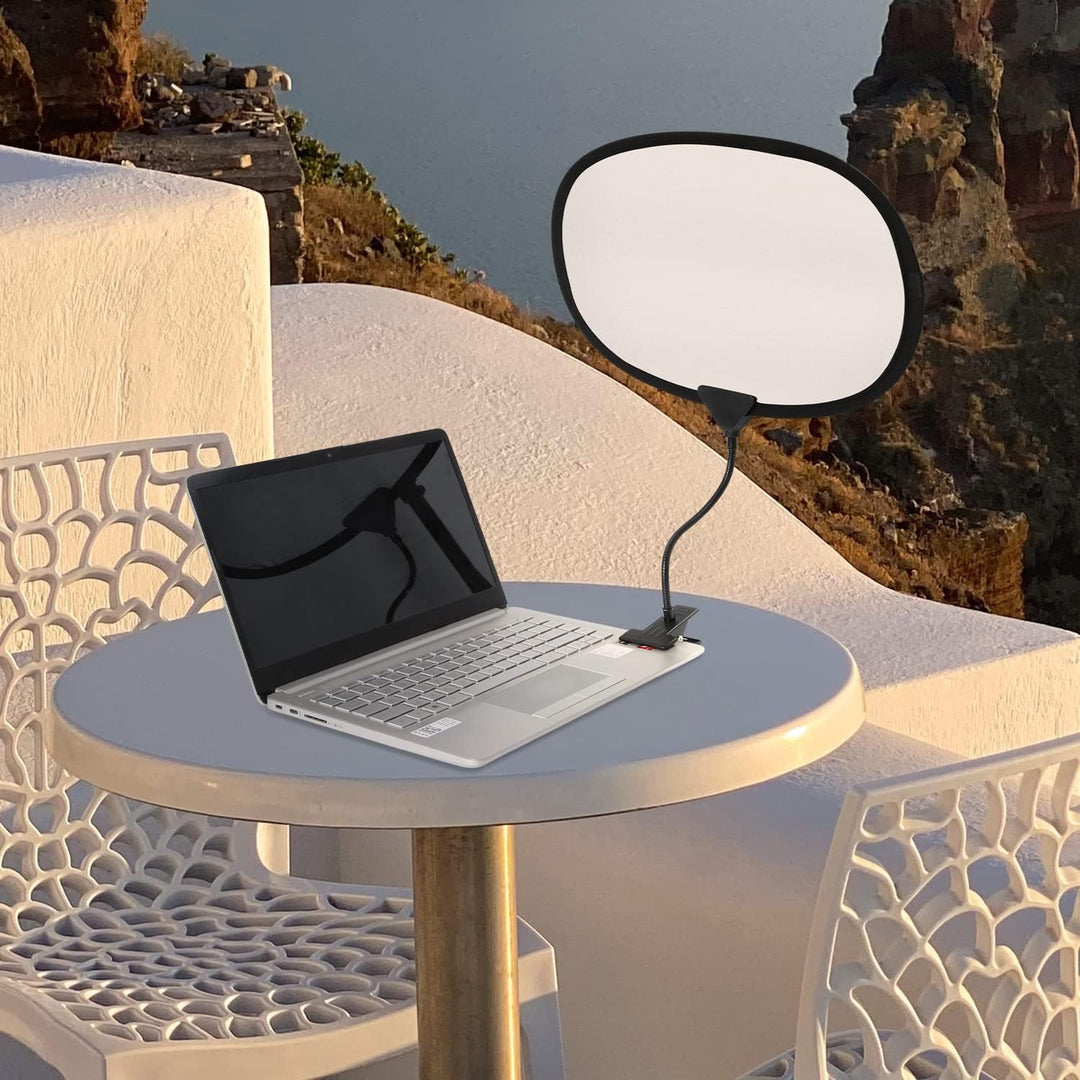TOYMIS Laptop Sonnenschutz mit Clip, 45x30cm Flexibel & Faltbar Sonnenblende für Laptop Hitzeschild