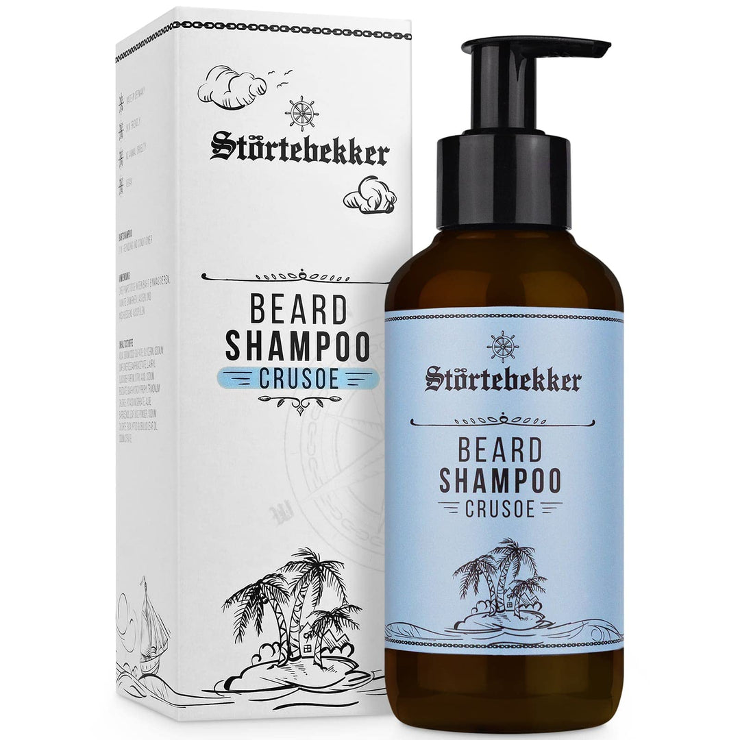 Störtebekker® Premium Bartshampoo Herren - 200ml Bart Shampoo für die tägliche Bartpflege - Optimale