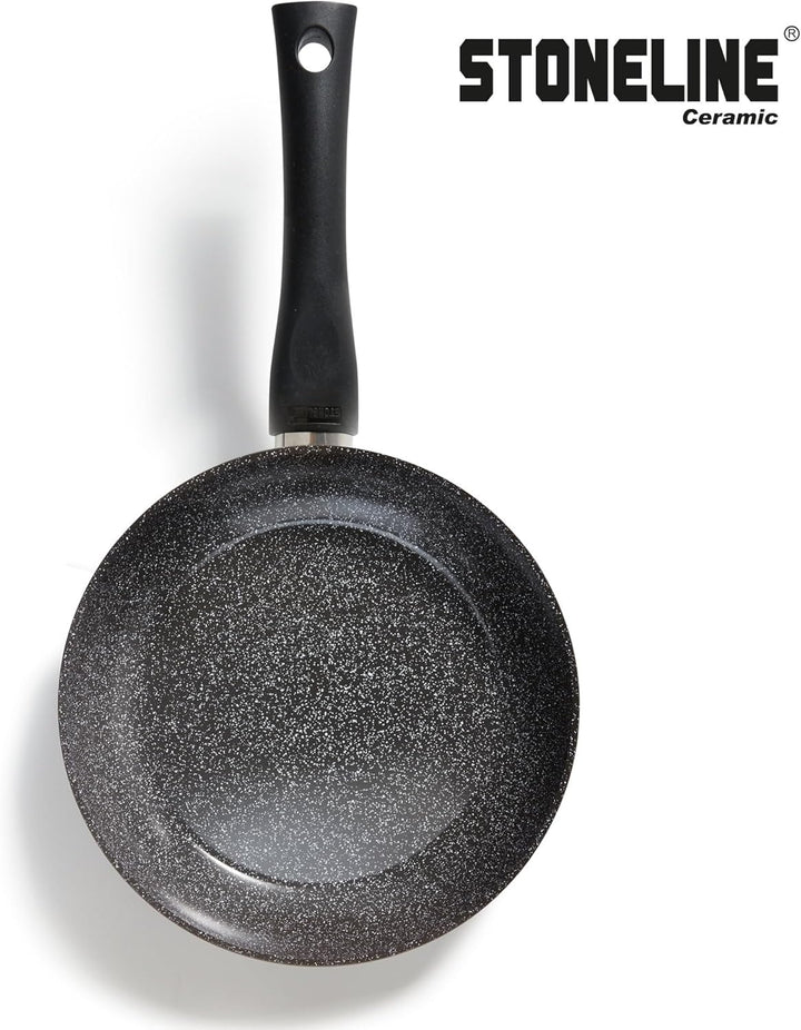 STONELINE Ceramic Bratpfanne 20 cm Keramikpfanne Induktion Antihaft Pfanne Keramikbeschichtung mit e