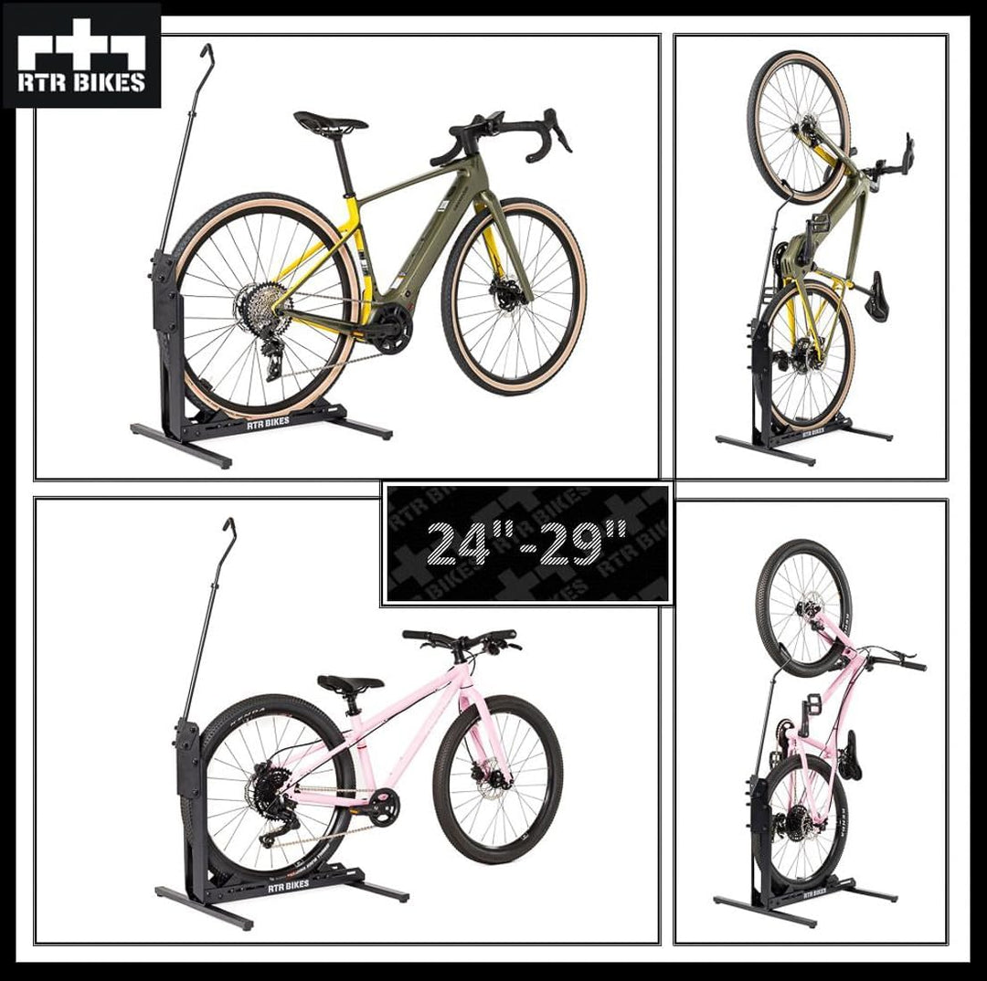 RTR BIKES Brutus UP Professional Freistehender Fahrradständer - Ideal für Ihre Garage, Ihr Haus oder